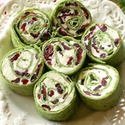 Cranberry Feta Cream Cheese Pinwheels