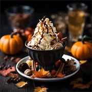Edible Autumn Leaf Sundae