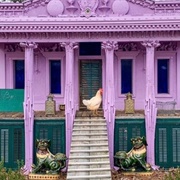 Greek Revival Folk Art Chicken Coop