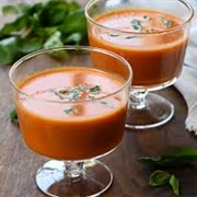 Chilled Tomato and Basil Soup