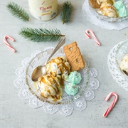 Sundae With Eggnog Cream