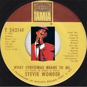 Stevie Wonder, "What Christmas Means to Me"