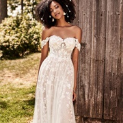 Off-The-Shoulder Straps Wedding Dress