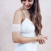 Fabric Arm Cuff With Wedding Dress