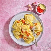 Prawn Chilli and Garlic Ravioli