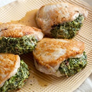 Spinach Stuffed Pork Chops