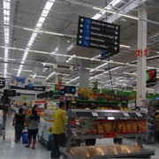 Shopping at a Mexican Wal Mart