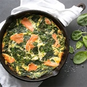 Smoked Salmon & Spinach Quiche