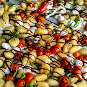 Caprese Sheet Pan Gnocchi