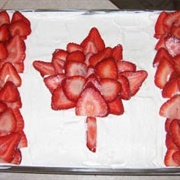 Canadian Flag Fruit Platter