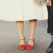 Pop of Color in the Shoes