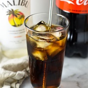 Coconut Rum & Coke