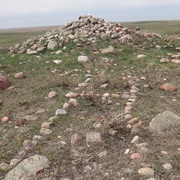 British Block Cairn, Cypress County, Alberta, Canada