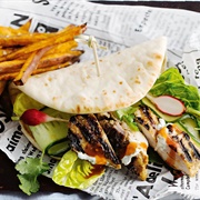 Butter Chicken Naan Sandwich