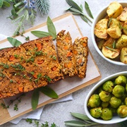 Red Lentil and Mushroom Nut Roast