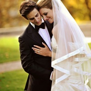 Wedding Veil Edged in Ribbon
