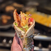 Fries Inside a Wrap