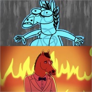 Bojack Horseman: "Stupid Piece of Shit" (S4,E6)/"Time's Arrow" (S4,E11)