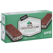 Mint Chocolate Chip Ice Cream Sandwich