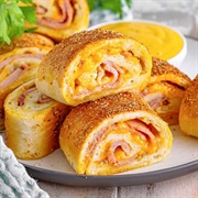 Grilled Ham and Cheese Stromboli