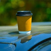 Left Coffee on Top of Car