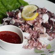 Steamed Octopus