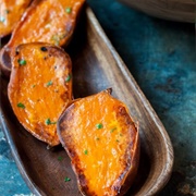 Roasted Sweet Potato Halves