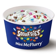 Smarties Mini McFlurry