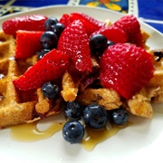 Strawberry Blueberry Waffle (Belle of the Brunch)