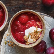 Apple and Plum Compote