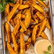 Hollandaise Sweet Potato Wedges