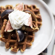 Waffle With Mission Figs
