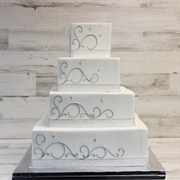 Square Wedding Cake