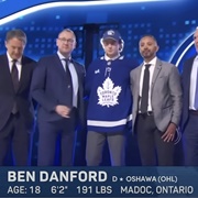 Ben Danford (Canadian) - 31st Overall Draft Pick 2024 by the Toronto Maple Leafs