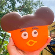 Large Mickey Orange Bird Cookie