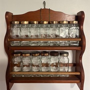 Exposed Spice Rack