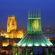 Liverpool Cathedral & Liverpool Metropolitan Cathedral, England, UK