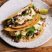 Steak, Jalapeño, and Rice Taco (Jalapeño Loco).