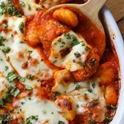 Gnocchi Marinara With Tomatoes and Meatballs