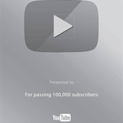 YouTube Silver Play Button