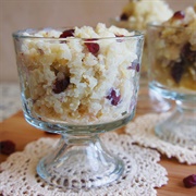 Rice Pudding With Dried Cranberries