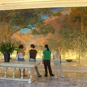 Tiffany Glass Mural "The Dream Garden"