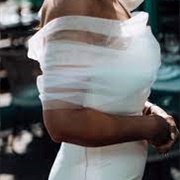 Tulle Wrap With Wedding Dress