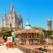 Tibidabo Amusement Park, Barcelona, Spain