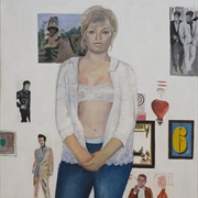 Celia and Her Heroes (Pauline Boty)