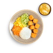 Crispy Fish Bites With Katsu Curry Sauce