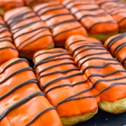 Tiger Tail Drizzle Donut