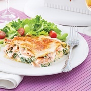Salmon Spinach Lasagna