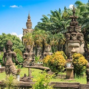 The Buddha Park in Vientiane, Laos