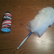 Feather and Shaving Cream